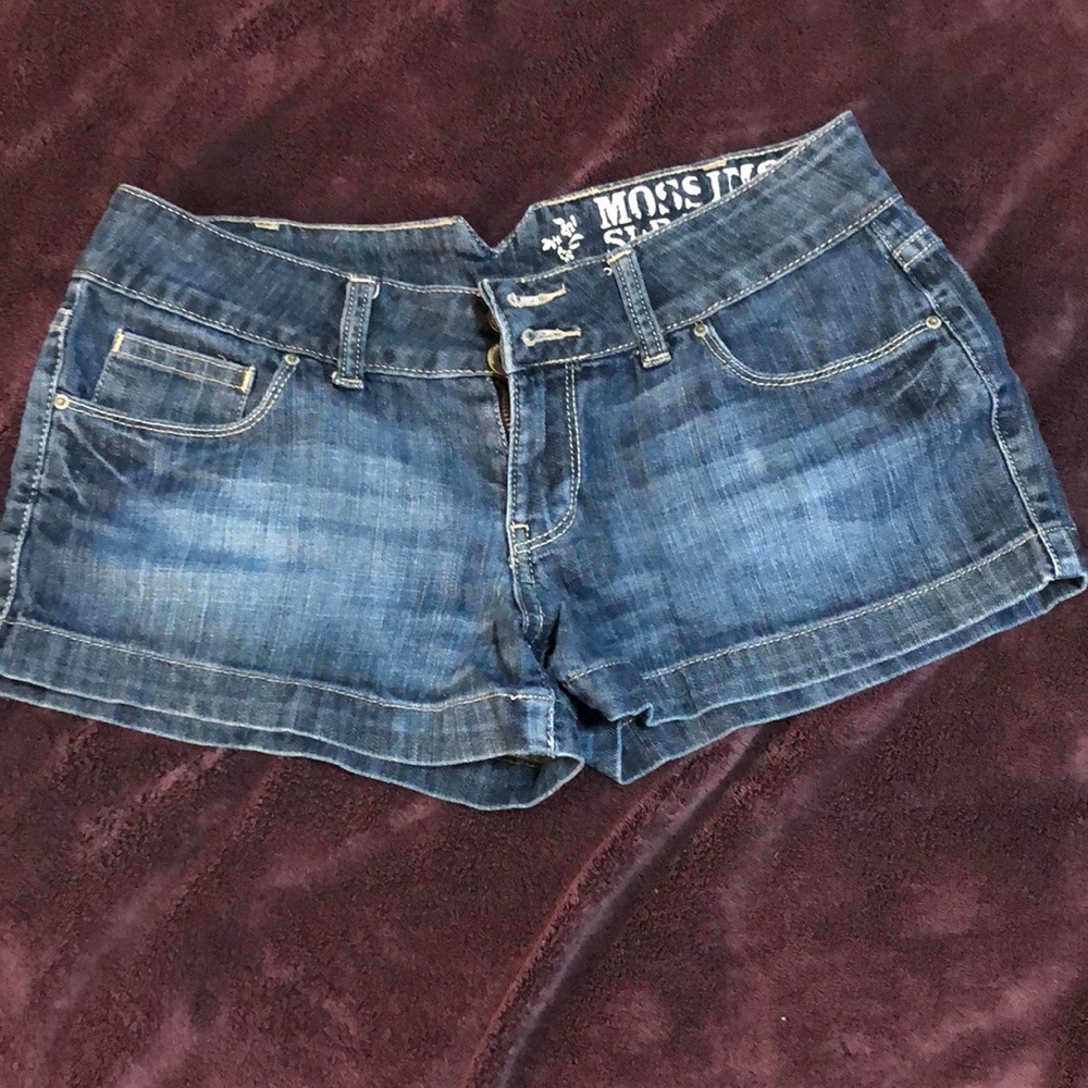 Jean shorts.